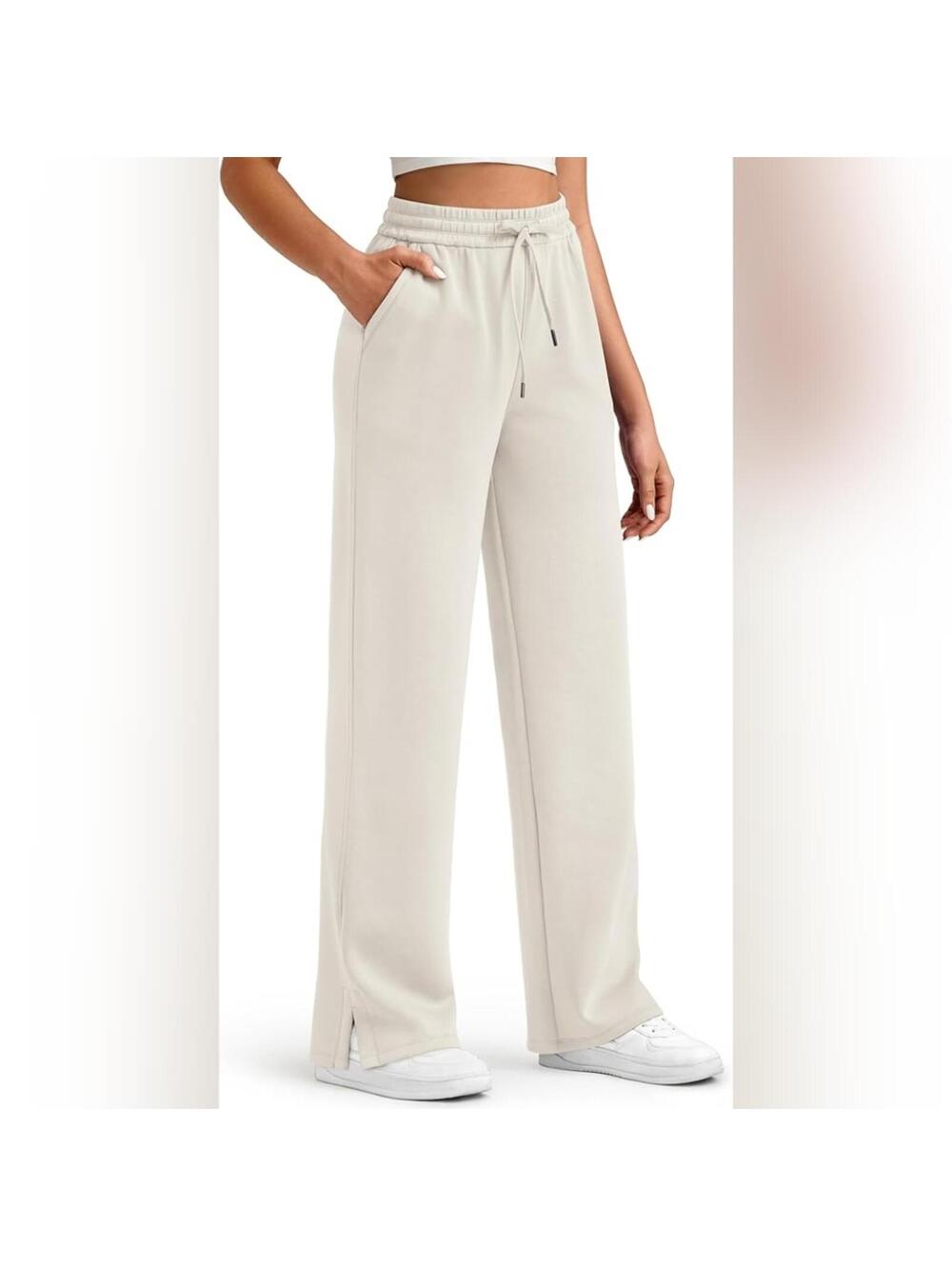 NWT G4Free Smoofit Modal Soft Drawstring Side Slit Sweatpants, S Xtra Tall (6)